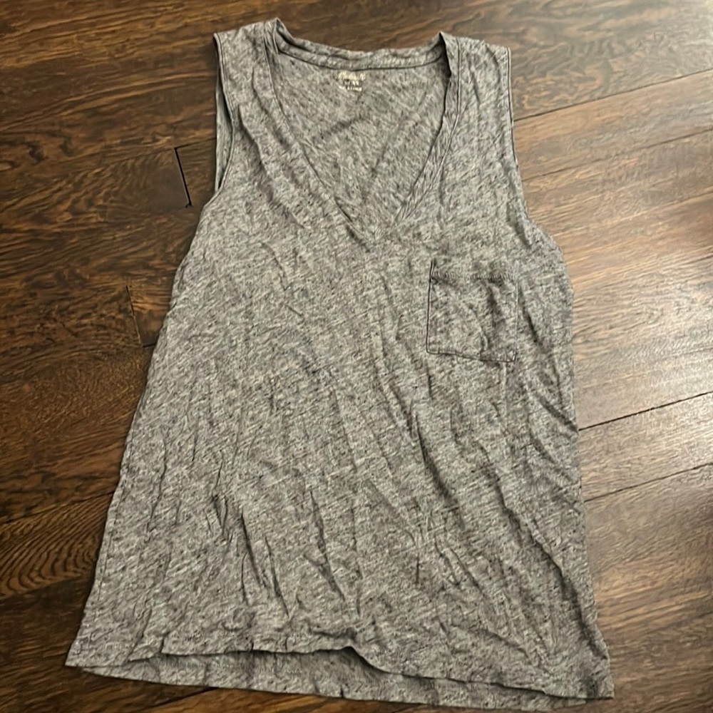 Madewell gray whisper tank